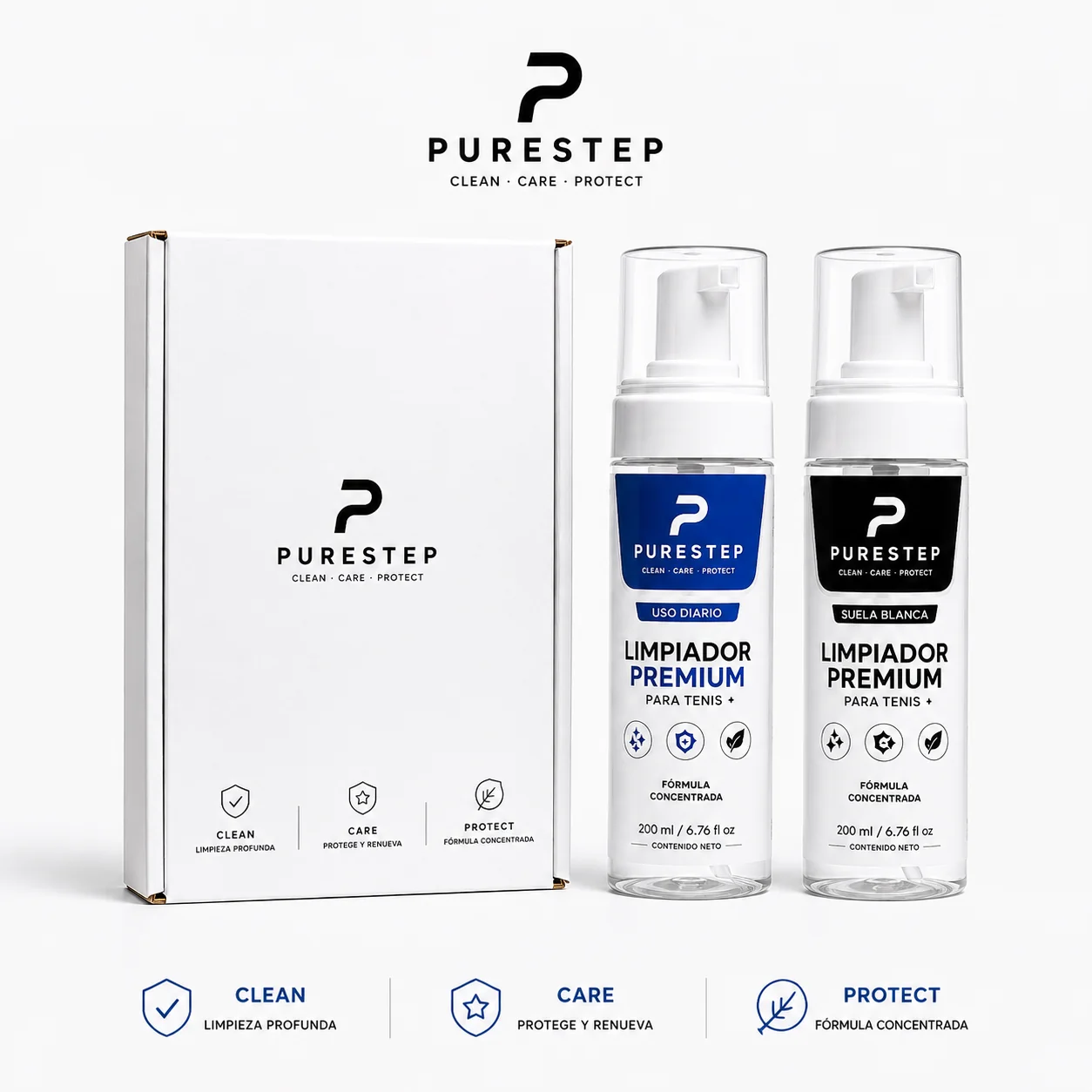PURESTEP™ Kit Limpiador Premium para Tenis